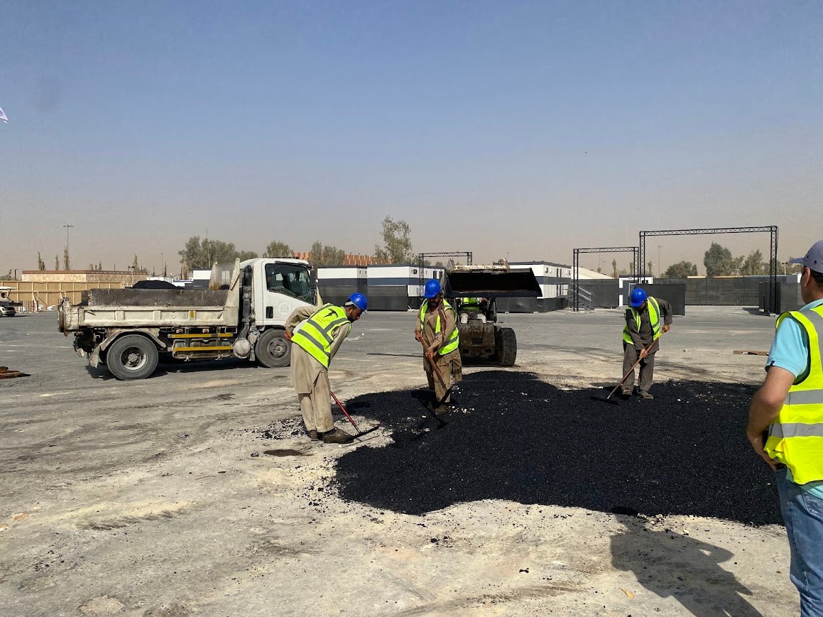 Local Road Maintenance and Crack Injection inside Riyadh Districts