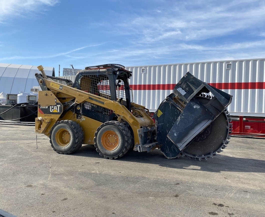 Bobcat Trencher Skid Steer Loader