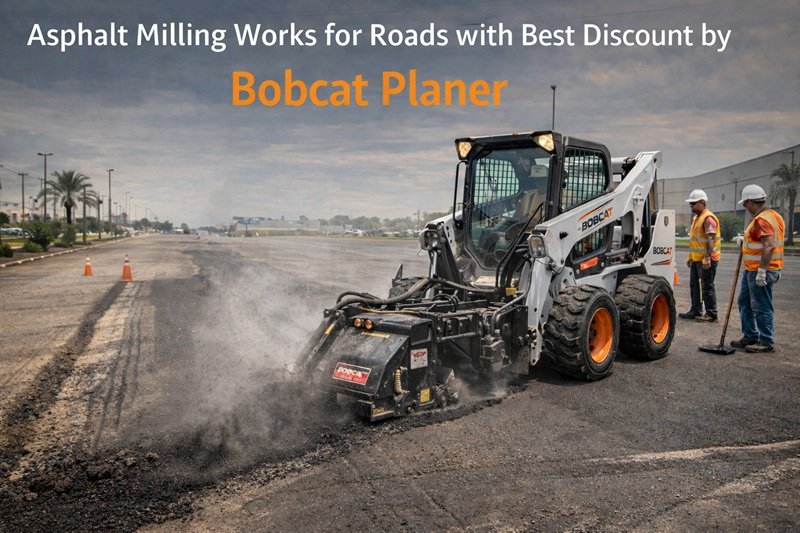 Asphalt Milling Works for Roads with best Discount by Bobcat Planer