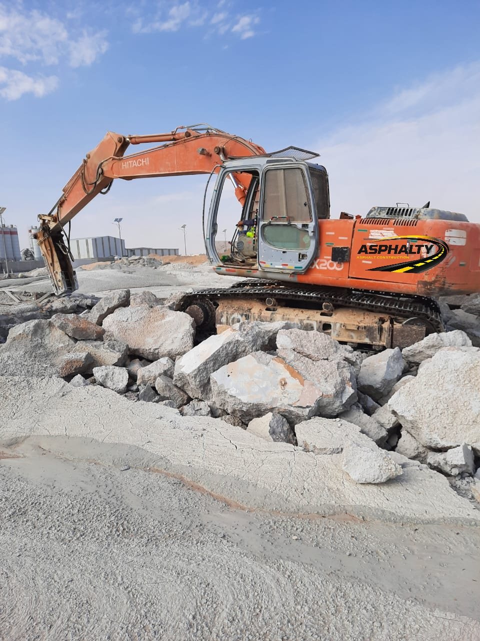 Disposal of Concrete wastes from concrete factories area in Mulham City, North of Riyadh City